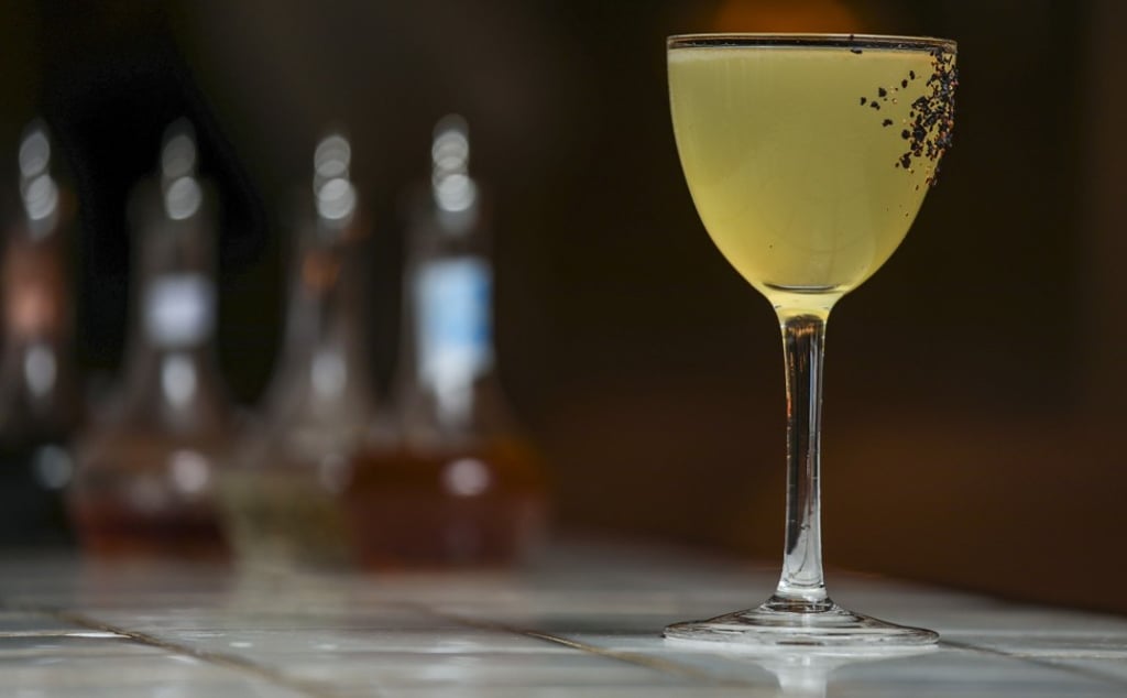 Into The Wilderness, a John Anthony cocktail that is a mix of gin infused with lemon verbena, ‘waste falernum’, a liqueur fashioned from leftover ingredients, and an organic almond distillate. Photo: Chen Xiaomei