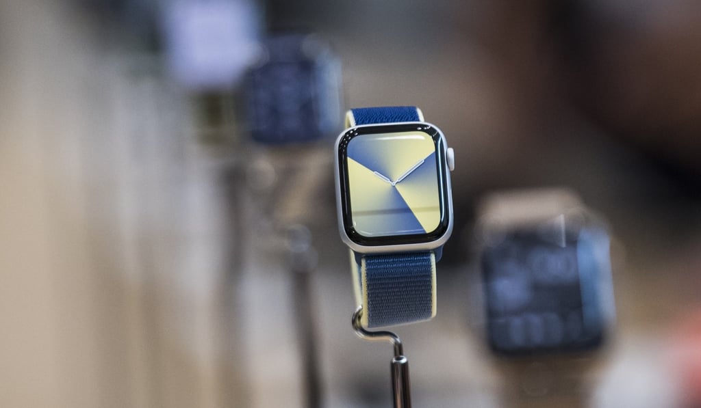 The new ‘always-on’ Apple Watch Series 5 – which has an 18-hour battery life – was announced by Apple at its annual September product launch. Photo: Bloomberg
