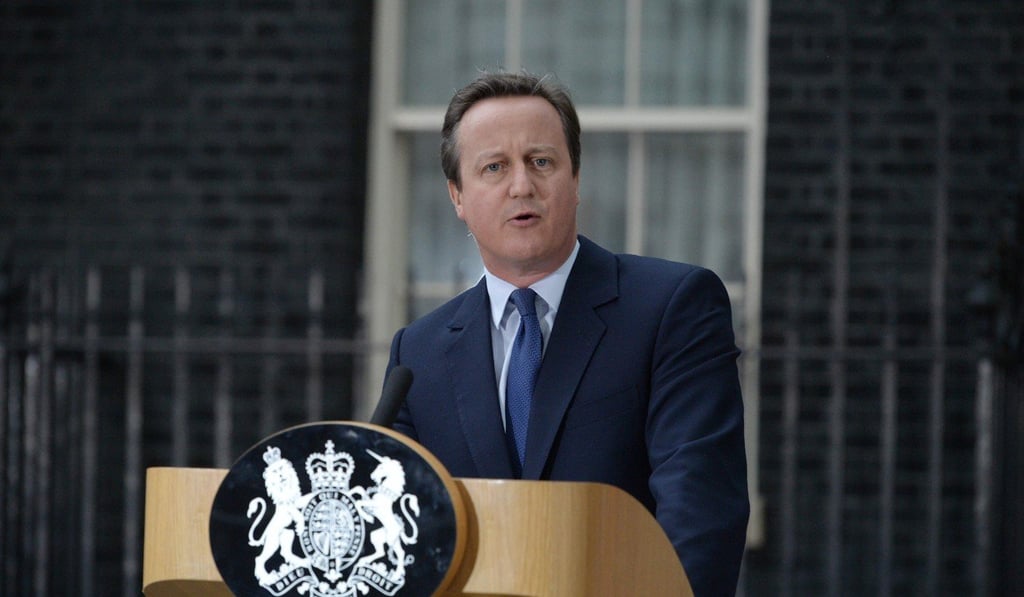 David Cameron resigns as British prime minister in 2016. Photo: AFP