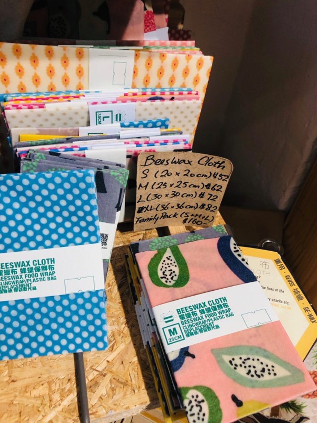 Beeswax wraps are reusable – and much more attractive than cling film. Photo: SCMP/ Irene Park