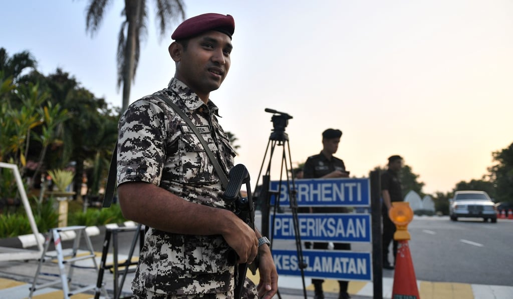 A prison security officer in Kajang, Malaysia. Photo: AFP