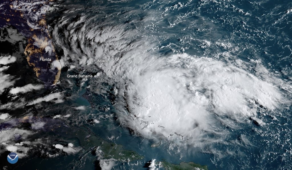 A satellite image of Tropical Depression Nine moving northwestward over the Southwest Atlantic Ocean. Photo: Handout via EPA-EFE A satellite image of Tropical Depression Nine moving northwestward over the Southwest Atlantic Ocean. Photo: Handout via EPA-EFE