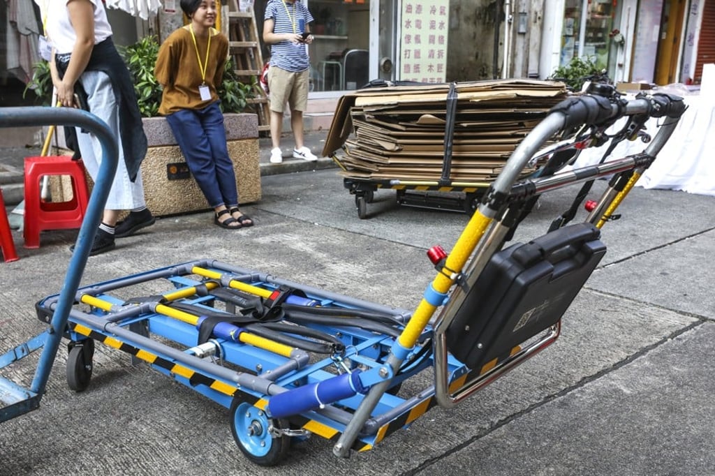 The redesigned trolleys are larger and come with a host of new features, including a burglar alarm and castor wheels to make it easier to manoeuvre. Photo: Dickson Lee