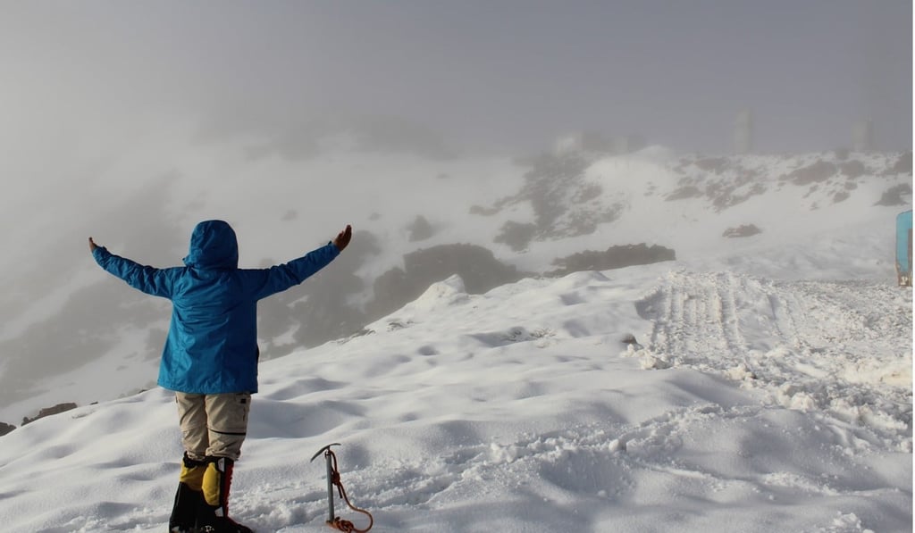 Sinha on Mt Elbrus Photo: courtesy of Arunima Sinha