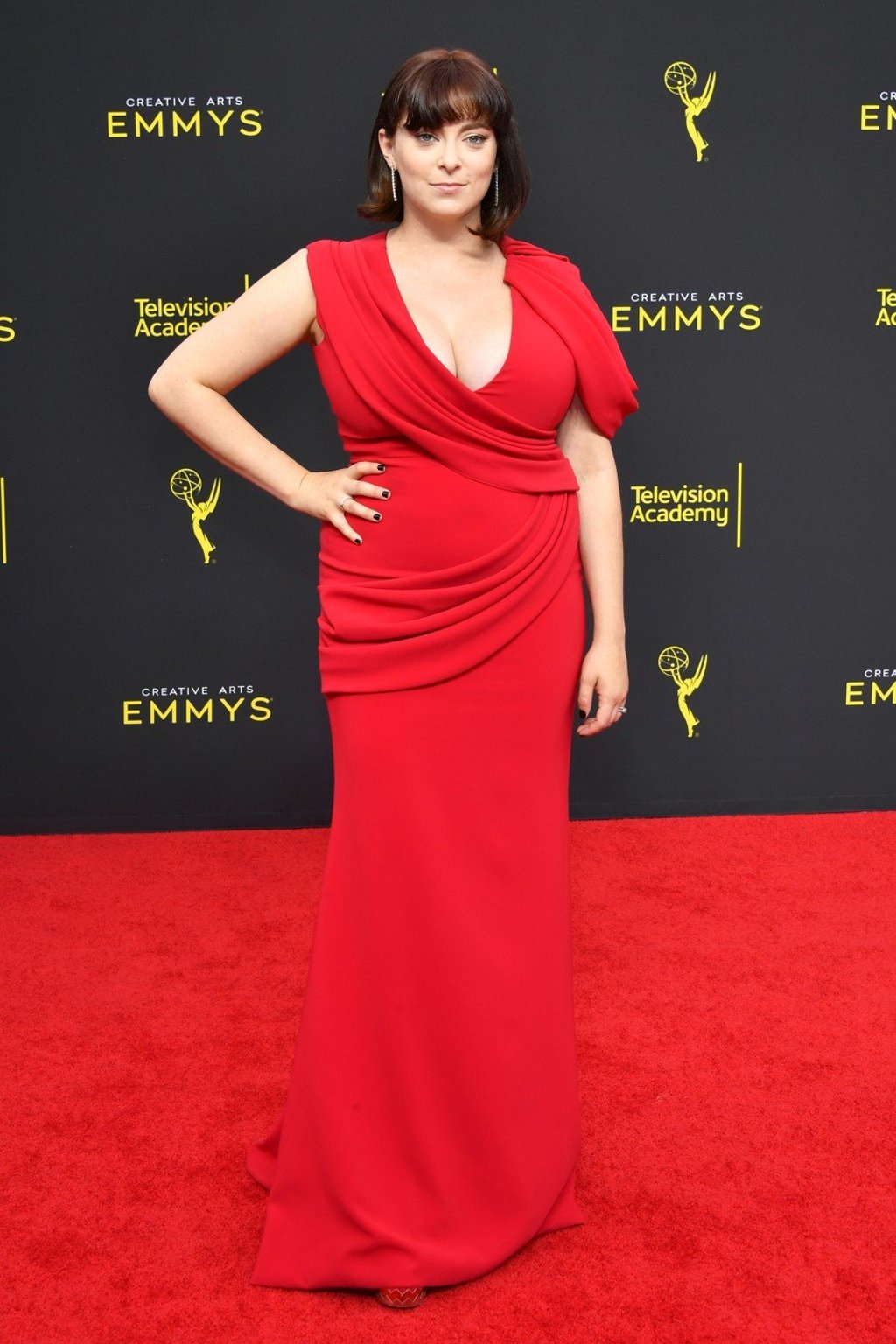 Rachel Bloom attends the 2019 Creative Arts Emmy Awards in Los Angeles, California. Photo: Getty Images/AFP