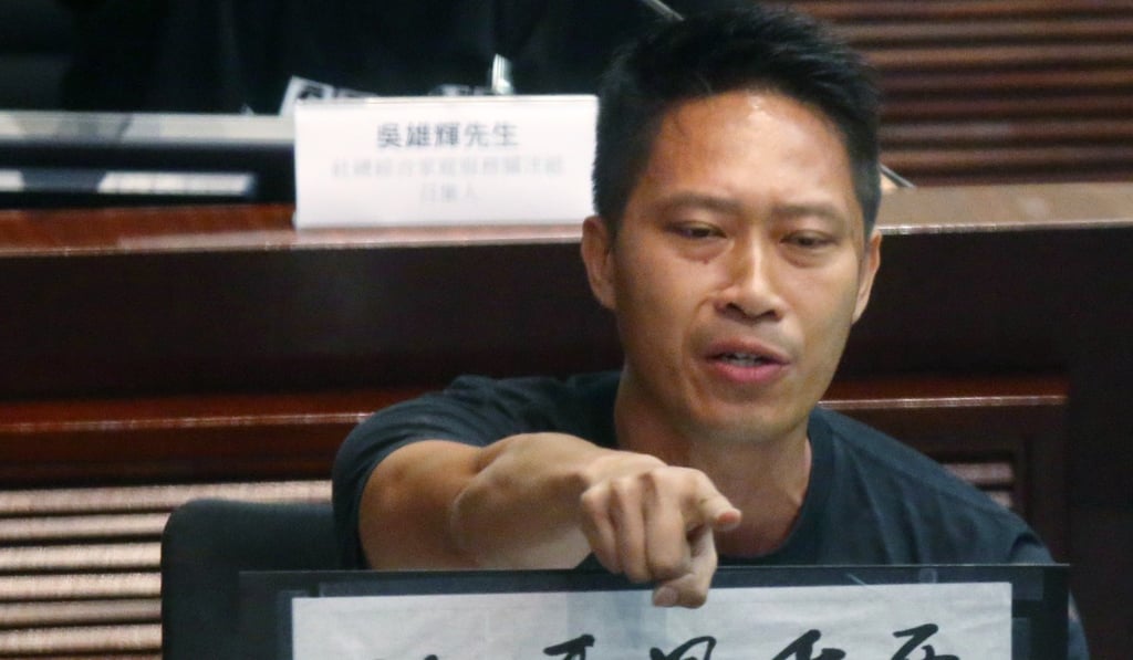 Lun Chi-wai, president of the social workers’ union, said it was getting increasingly difficult for his members on the front line. Photo: David Wong