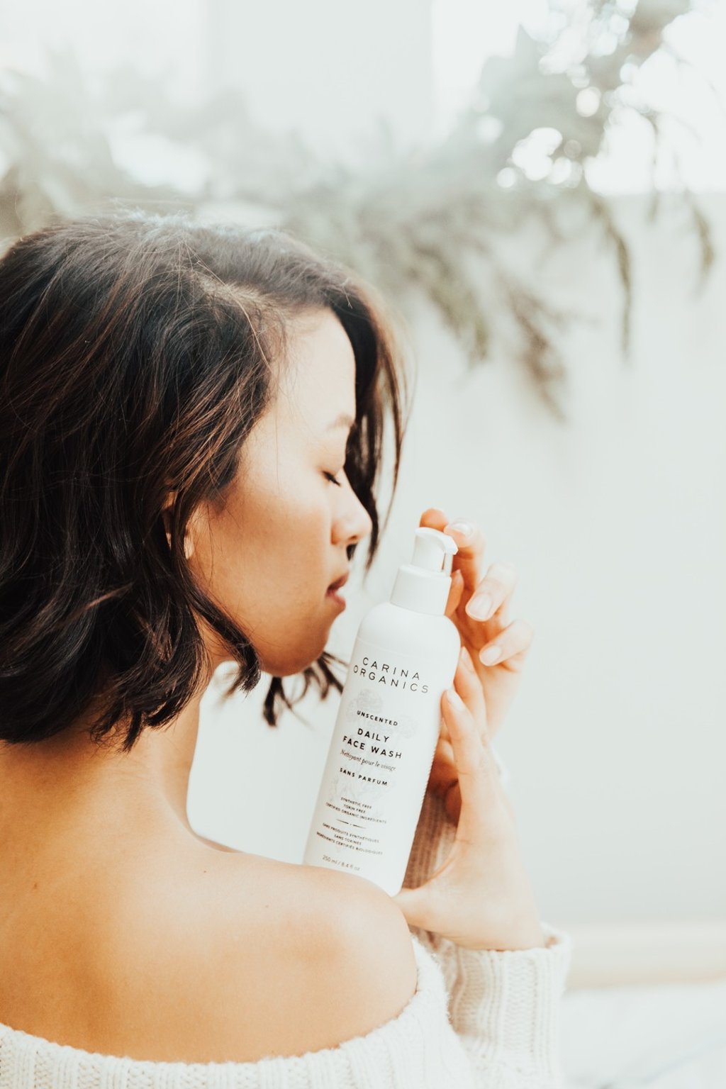 A daily face wash from sustainable beauty line Carina Organics. A daily face wash from sustainable beauty line Carina Organics.