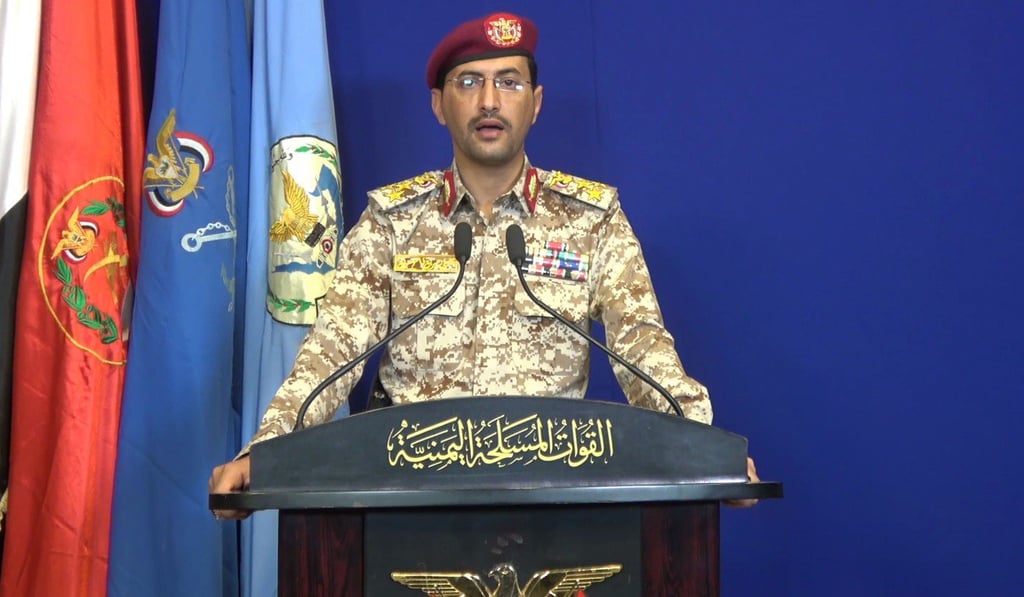 Houthi military spokesman Brigadier General Yahya Saree. Photo: AFP