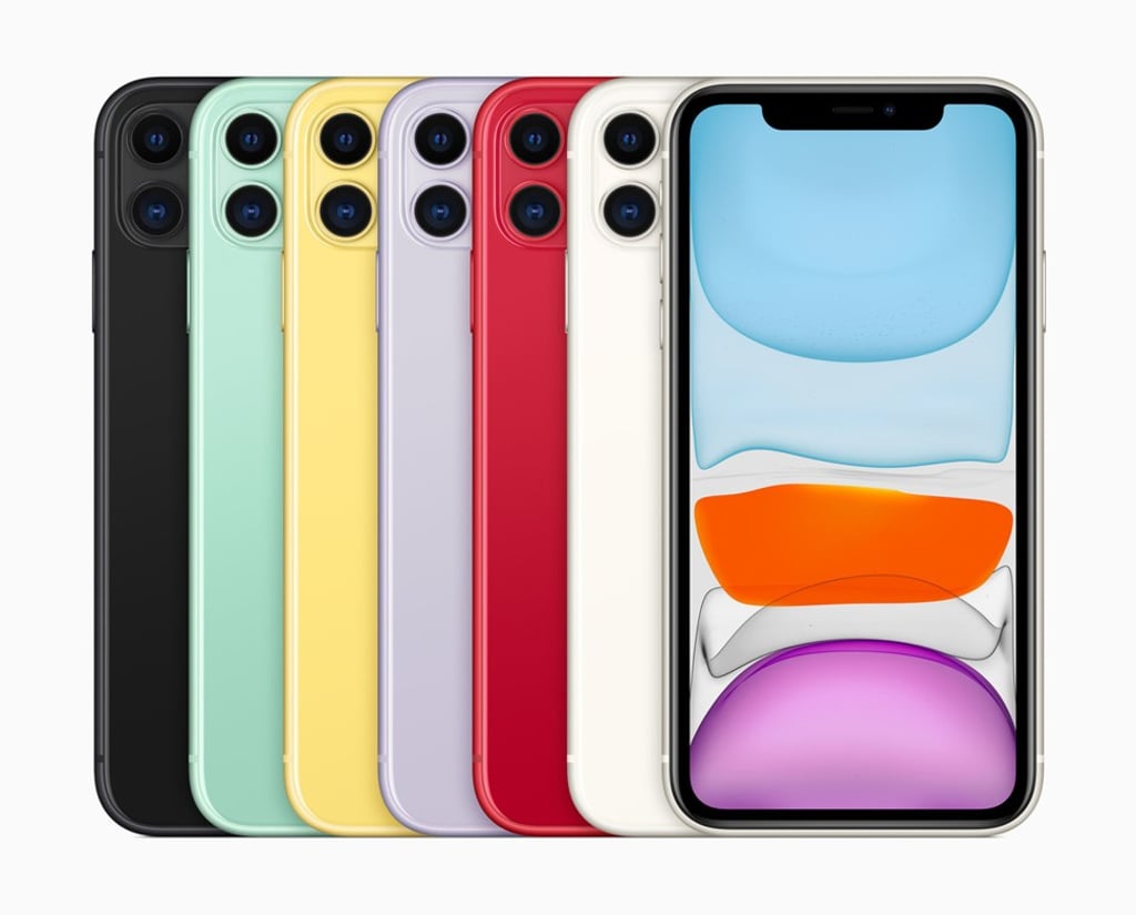 A rainbow of choice awaits ... if you choose the iPhone 11.