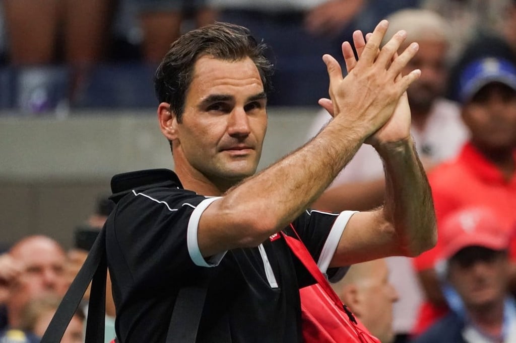 Roger Federer walks off the court after losing to Grigor Dimitrov in their men’s singles quarter-finals tennis match during the 2019 US Open at the USTA Billie Jean King National Tennis Center in New York on September 3, 2019. Photo: Dominick Reuter/Agence France-Presse Roger Federer walks off the court after losing to Grigor Dimitrov in their men’s singles quarter-finals tennis match during the 2019 US Open at the USTA Billie Jean King National Tennis Center in New York on September 3, 2019. Photo: Dominick Reuter/Agence France-Presse