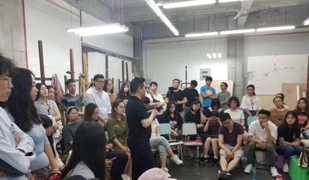 Pang Maokun said life drawing was not a problem for his students. Photo: Weibo