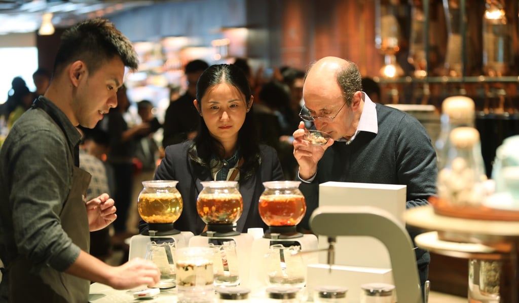 A view of the Shanghai Starbucks Reserve Roastery, the largest Starbucks coffee shop in the world, in Shanghai on Nov. 10, 2018. 10NOV18 SCMP/Simon Song