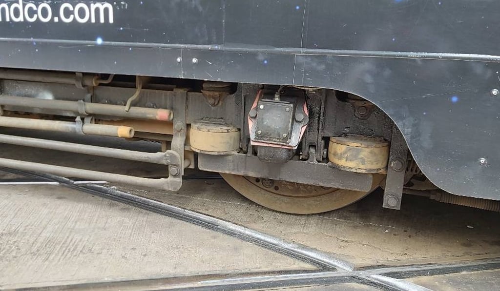 The accident interrupted tram services for a brief period and also created traffic congestion. Photo: Handout