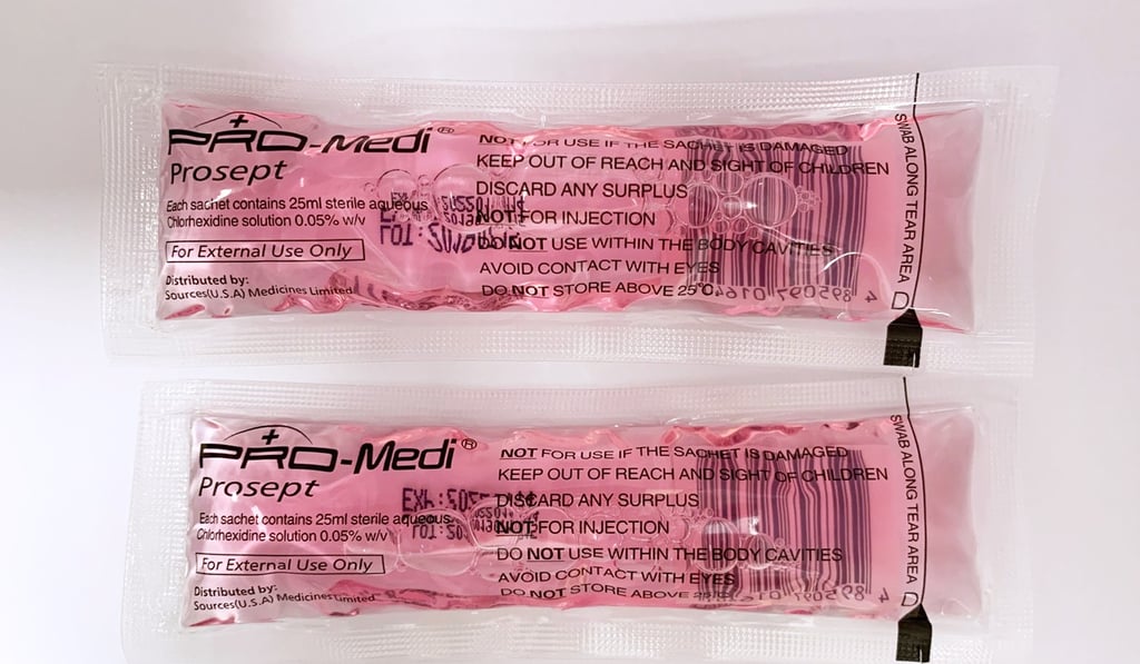 The Department of Health on Thursday urged the public not to use a product called Pro-Medi Prosept solution to treat wounds because it may be contaminated. Photo: Handout The Department of Health on Thursday urged the public not to use a product called Pro-Medi Prosept solution to treat wounds because it may be contaminated. Photo: Handout