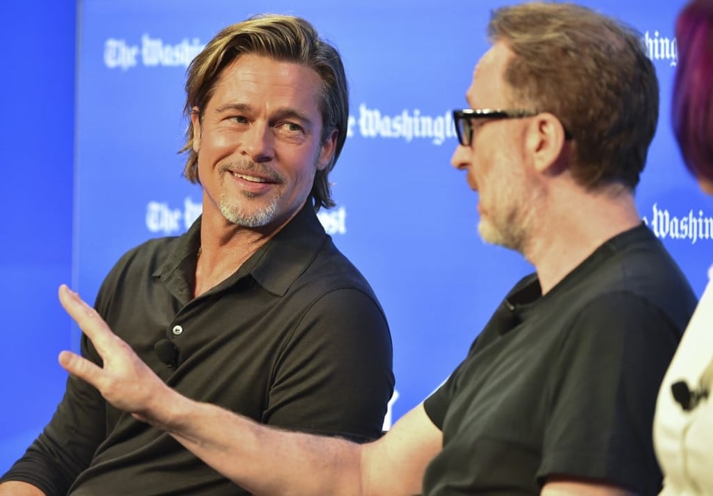 Brad Pitt and director James Gray discuss Ad Astra with Nasa officials during a live event. Photo: Washington Post Brad Pitt and director James Gray discuss Ad Astra with Nasa officials during a live event. Photo: Washington Post
