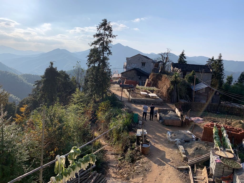 Looking down on the village of Mu Li Hong from our guest house. Photo: Ryan Pyle