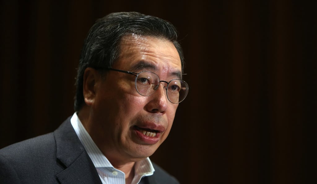 Legislative Council president Andrew Leung said the incident was reported to police after a security guard was injured during the scuffle. Photo: Winson Wong