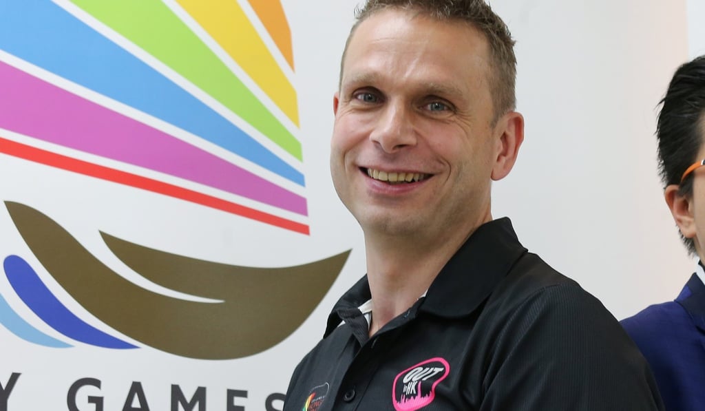 Dennis Philipse at the Gay Games briefing. Photo: Dickson Lee