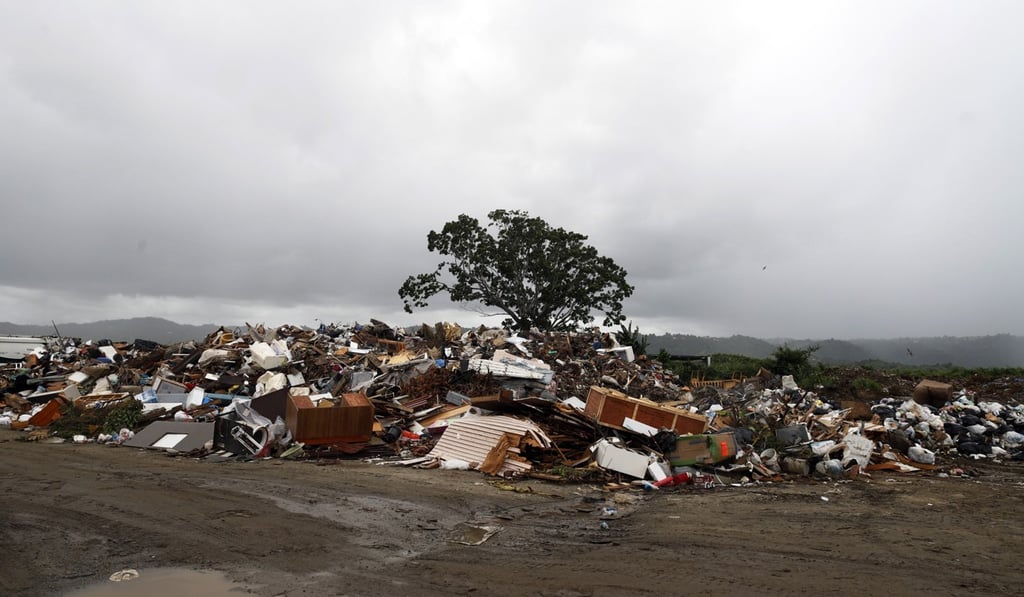 View of the remains of the buildings destroyed by hurricane Maria in the town of Yabucoa, Puerto Rico. Photo: EPA-EFE View of the remains of the buildings destroyed by hurricane Maria in the town of Yabucoa, Puerto Rico. Photo: EPA-EFE
