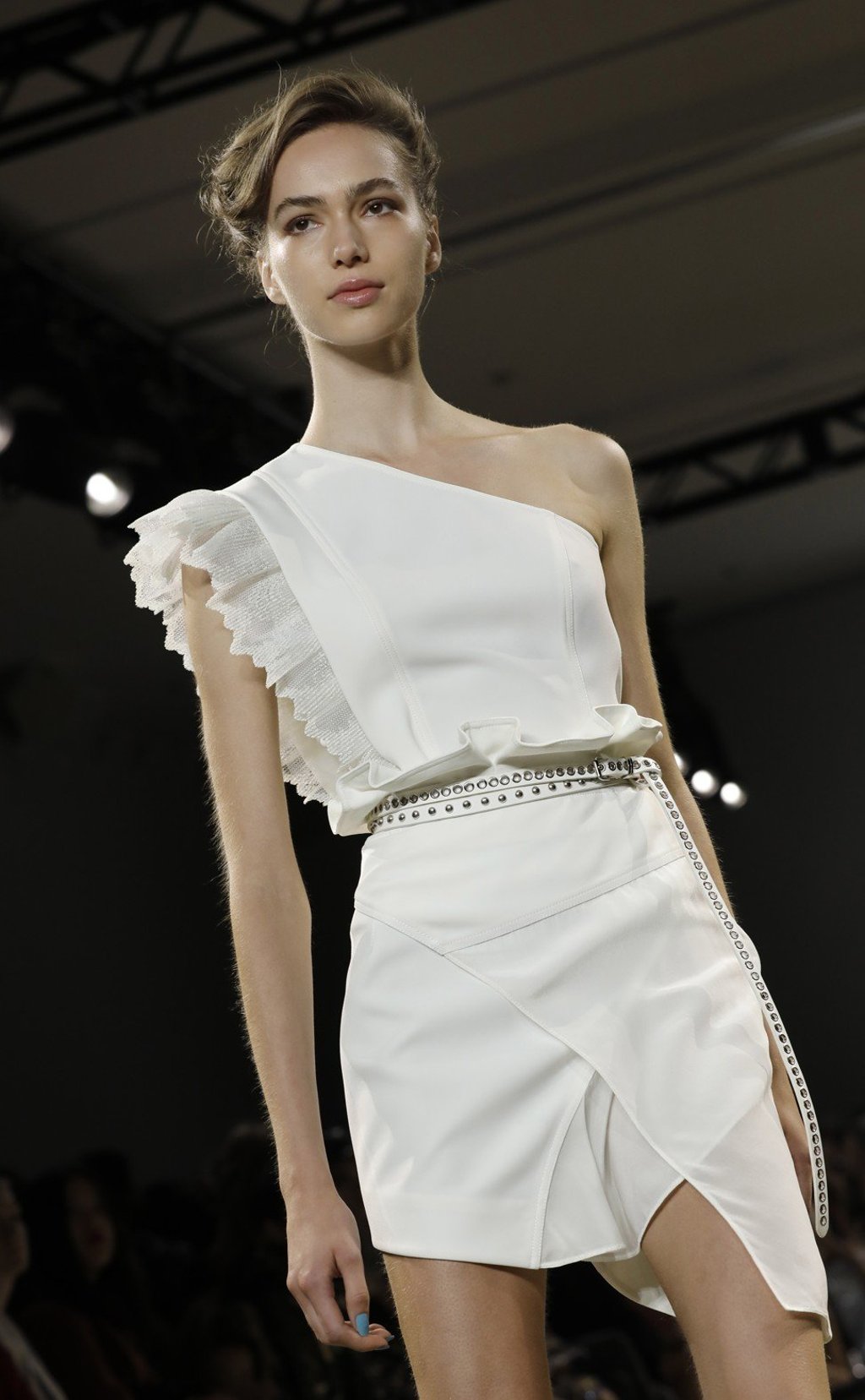 A creation by Chinese designer Taoray Wang at New York Fashion Week. Photo: EPA-EFE/Peter Foley A creation by Chinese designer Taoray Wang at New York Fashion Week. Photo: EPA-EFE/Peter Foley