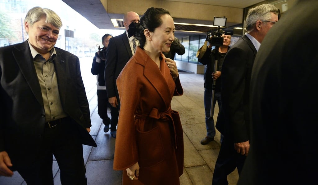 Meng Wanzhou, chief financial officer of Huawei Technologies, arrives for a court hearing in Vancouver, British Columbia, on Monday. Photo: Jennifer Gauthier/Bloomberg