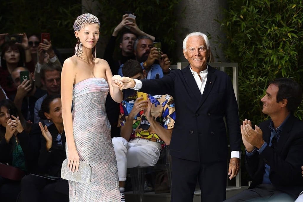 The Giorgio Armani spring/summer 2020 collection was unveiled during Milan Fashion Week. Photo: EPA-EFE