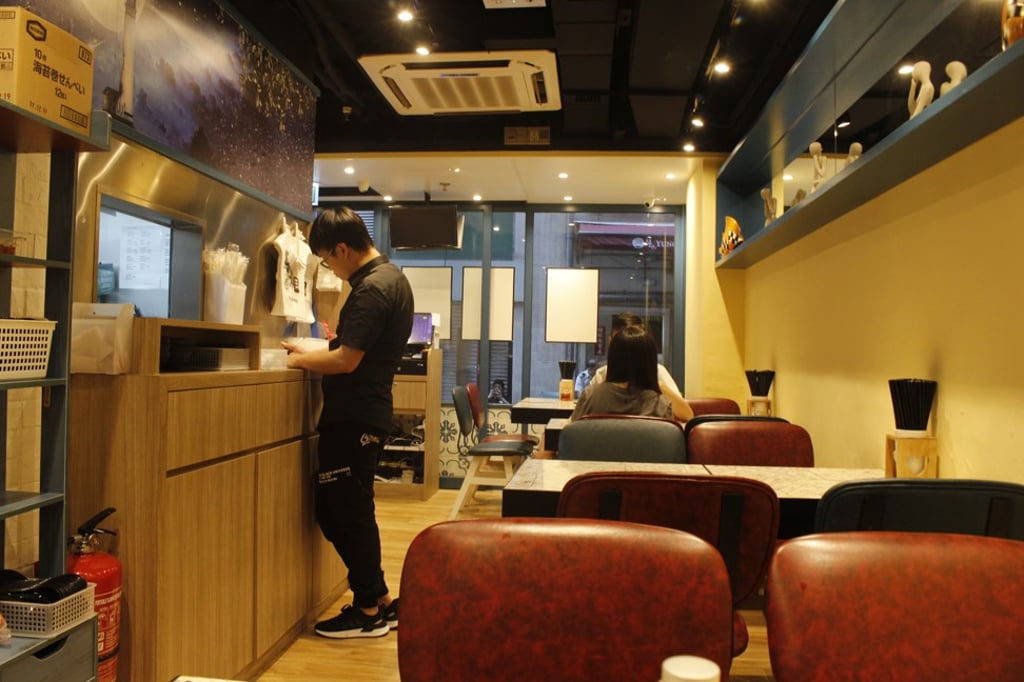 The interior of Taiwanese Mazu Lifestyle Noodles in Central. Photo: Snow Xia