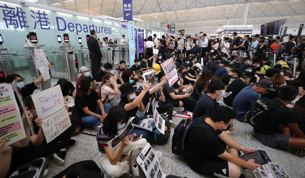 Protests and occupations have disrupted operations at the airport. Photo: Edward Wong
