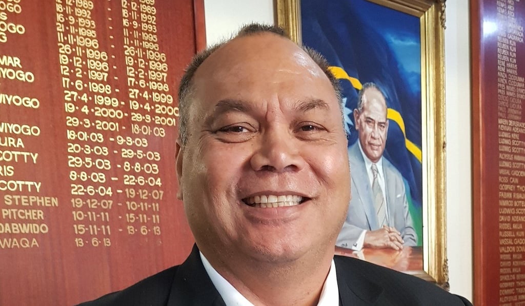 Nauru President Lionel Aingimea said the country looked forward to its relationship with Taiwan “continuing well into the future”. Photo: Twitter
