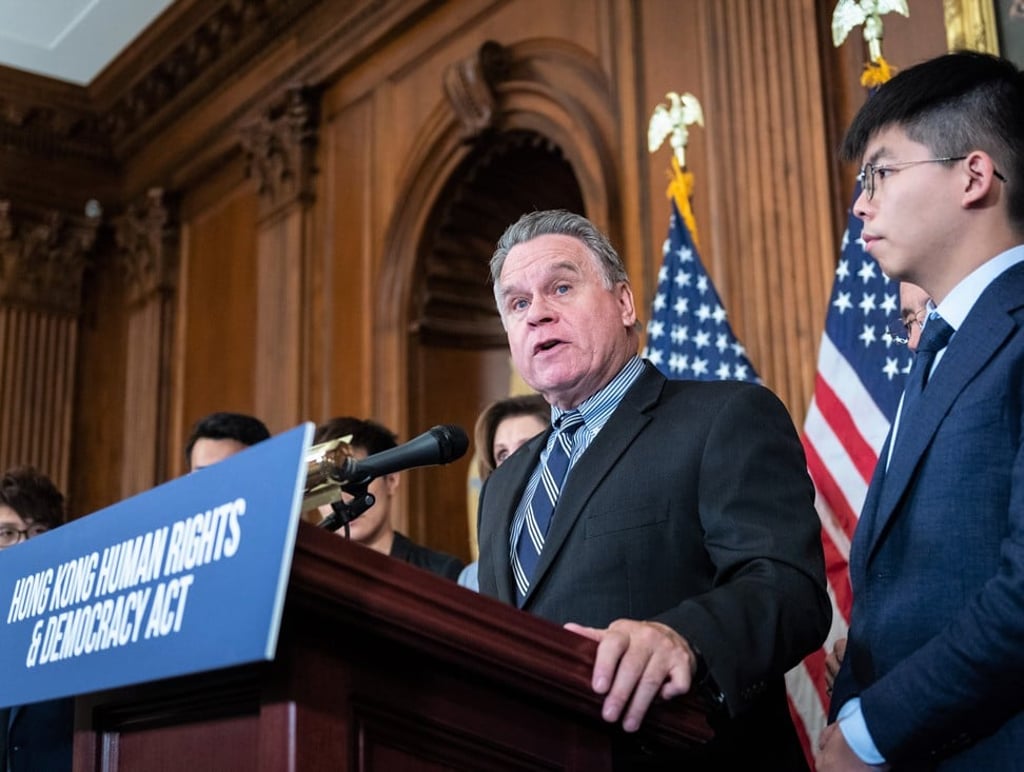 Representative Chris Smith talks about his Hong Kong Human Rights and Democracy Act in September 2019. On Tuesday the bill passed the House committee and entered the vote stage. Photo: Handout Representative Chris Smith talks about his Hong Kong Human Rights and Democracy Act in September 2019. On Tuesday the bill passed the House committee and entered the vote stage. Photo: Handout