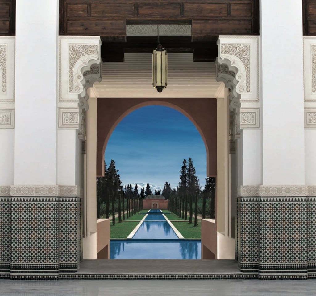 The view of the Atlas Mountains from The Oberoi Marrakech.