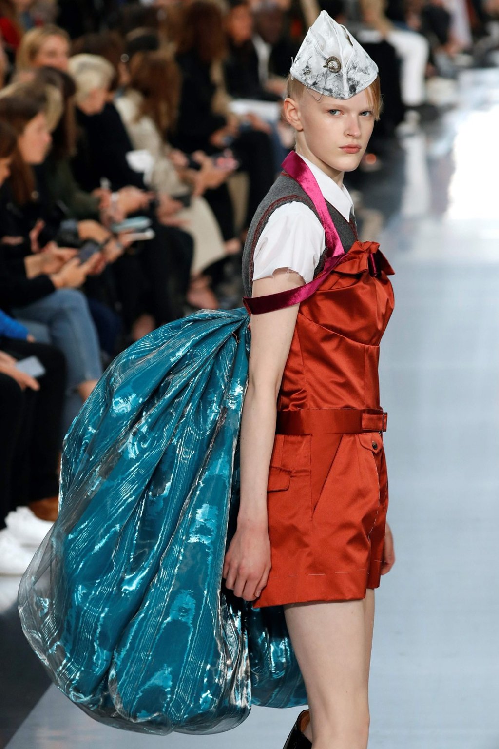 A model presents a creation by Maison Margiela during the Women's Spring-Summer 2020 Ready-to-Wear collection show at Paris Fashion Week. Photo: AFP A model presents a creation by Maison Margiela during the Women's Spring-Summer 2020 Ready-to-Wear collection show at Paris Fashion Week. Photo: AFP