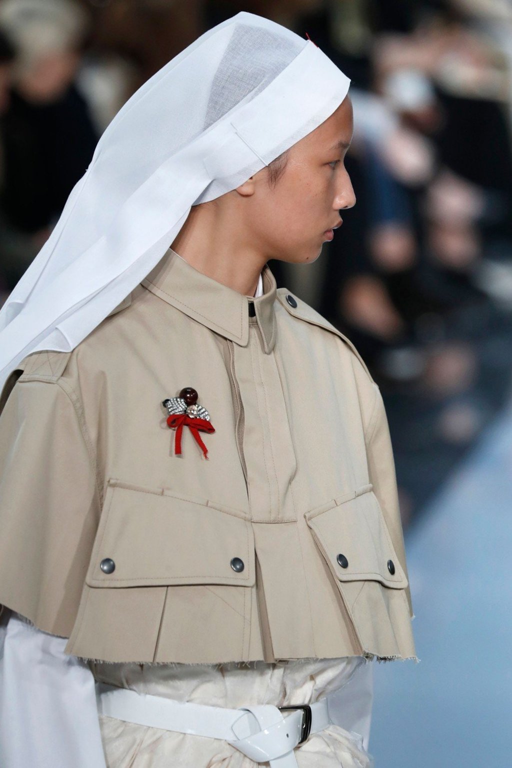 A model presents a creation by Maison Margiela during the Women's Spring-Summer 2020 Ready-to-Wear collection show at Paris Fashion Week. Photo: AFP A model presents a creation by Maison Margiela during the Women's Spring-Summer 2020 Ready-to-Wear collection show at Paris Fashion Week. Photo: AFP
