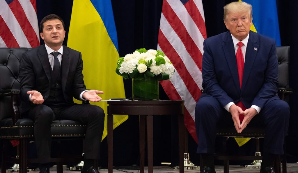 Donald Trump and Ukraine’s Volodymyr Zelensky in New York. Photo: AFP