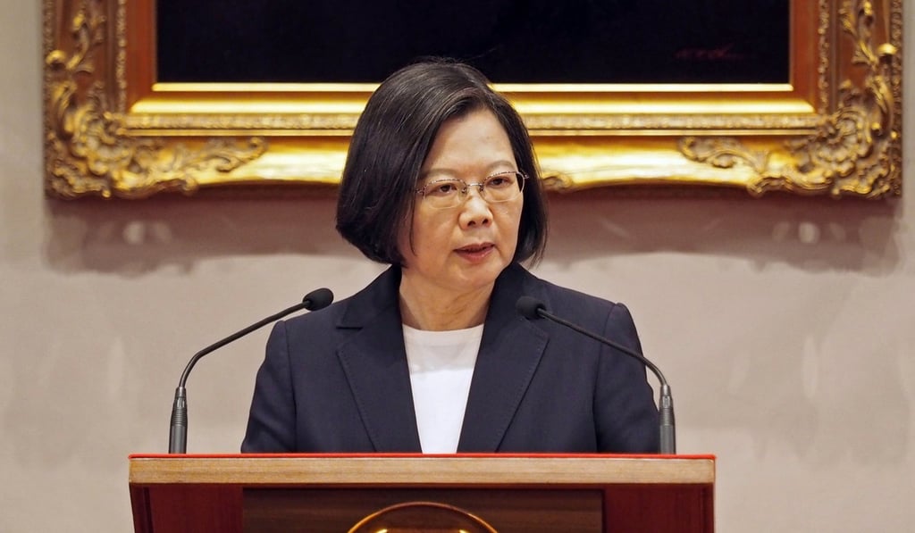 President Tsai Ing-wen will be seeking a second term in office when Taiwan goes to the polls in January. Photo: EPA-EFE