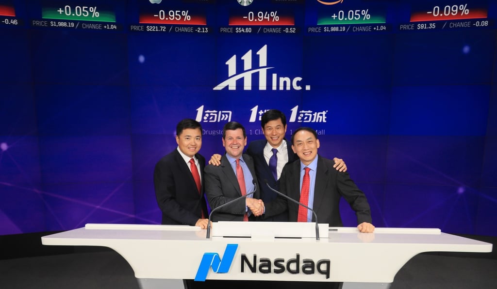 Chinese online chemist 111 Inc made its Nasdaq debut in 2018. Photo: Handout