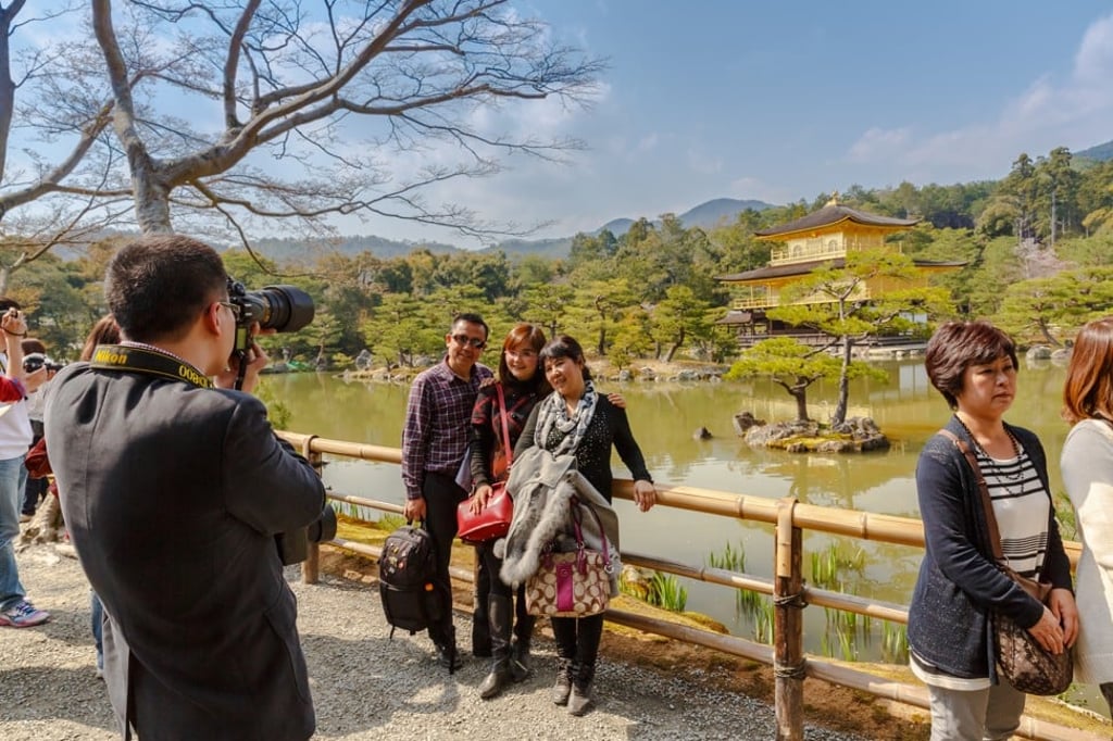 Tourists at a Zen Buddhist temple in Kyoto. Photo: Handout