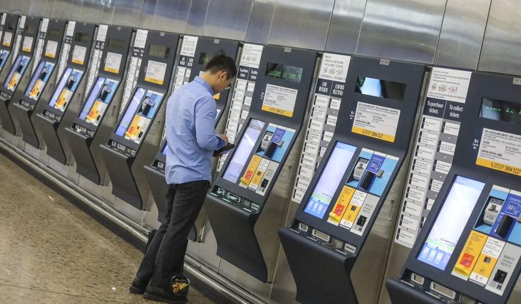 A passenger at the West Kowloon High Speed Rail Link Terminus, which had its first anniversary this month. Photo: SCMP