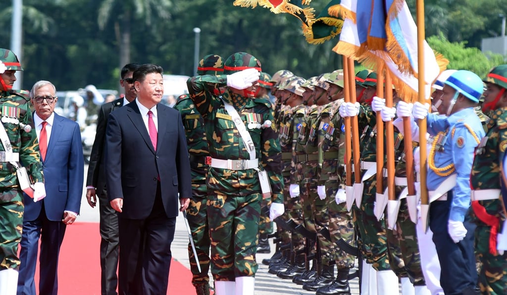 Chinese President Xi Jinping during his visit to Bangladesh in 2016. Photo: AFP