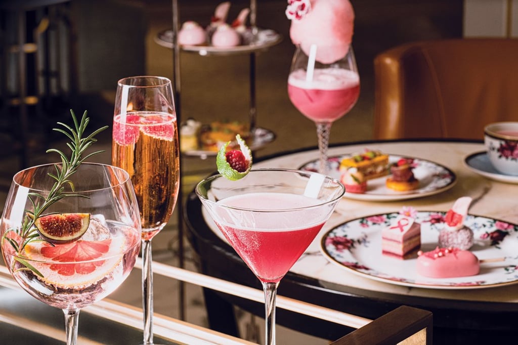 The Langham hotel’s Magic Pink afternoon tea features all sorts of pink coloured desserts and drinks to promote breast cancer awareness. The Langham hotel’s Magic Pink afternoon tea features all sorts of pink coloured desserts and drinks to promote breast cancer awareness.