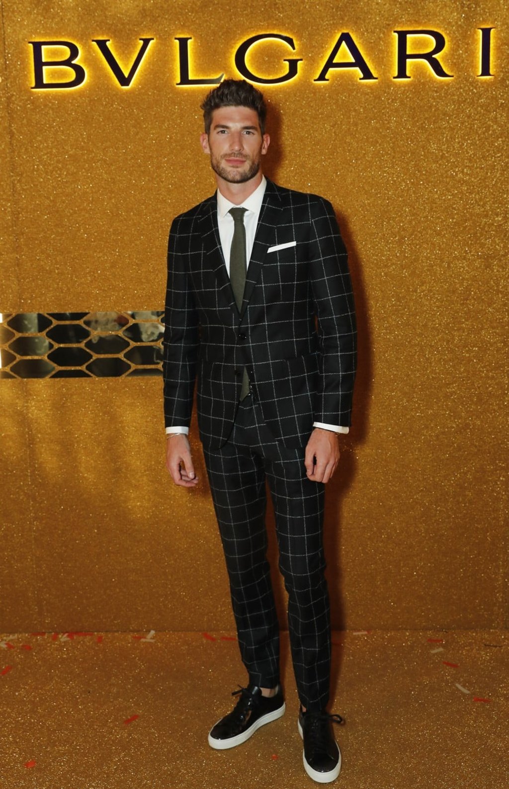 English boxer Ryan Barrett is one of many celebrities to attend the show in London.