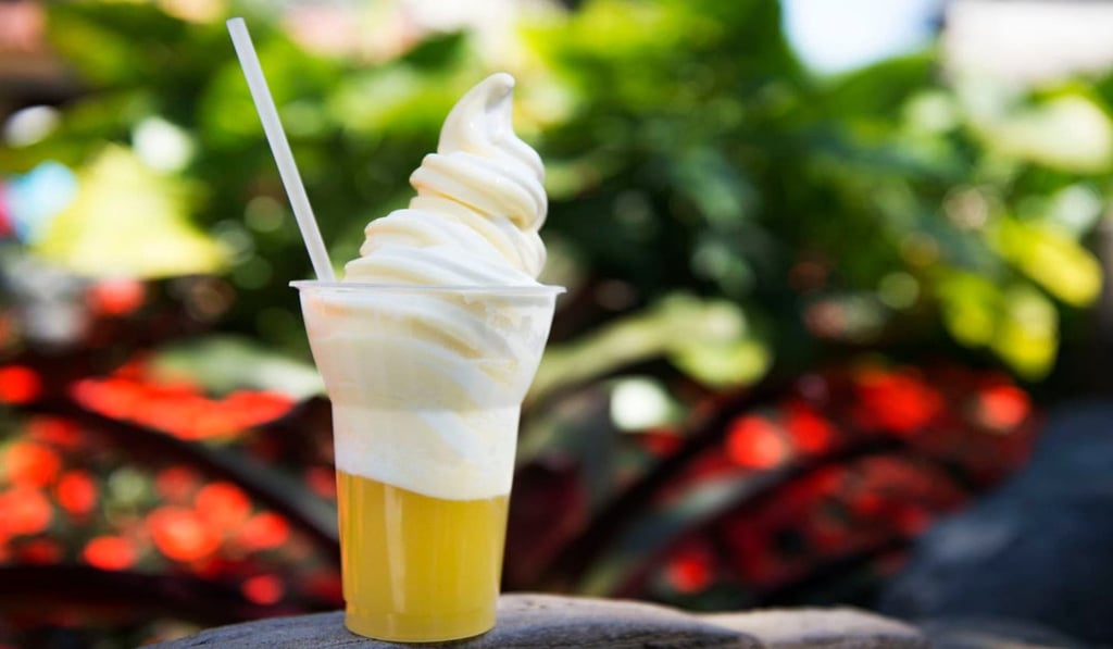 A Dole Whip Float served at the Magic Kingdom's Aloha Island, part of Disney’s new plant-based menu. Photo: The Walt Disney Company