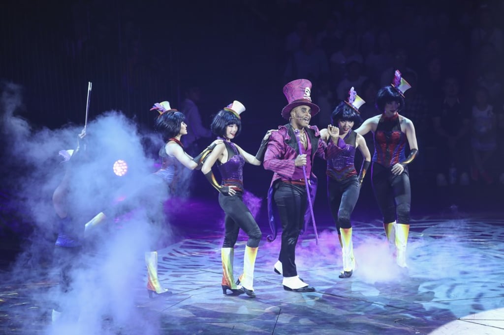 Dr. Facilier from the Princess and the Frog takes part in the Let’s Get Wicked Halloween show at Hong Kong Disneyland. Photo: Jonathan Wong