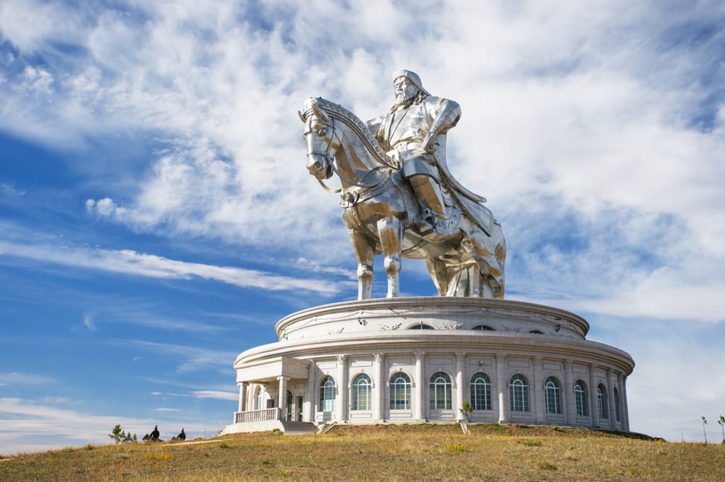 The statue of Genghis Khan, an hour from Ulan Bator, was Battulga’s most ambitious business project. Photo: Shutterstock The statue of Genghis Khan, an hour from Ulan Bator, was Battulga’s most ambitious business project. Photo: Shutterstock