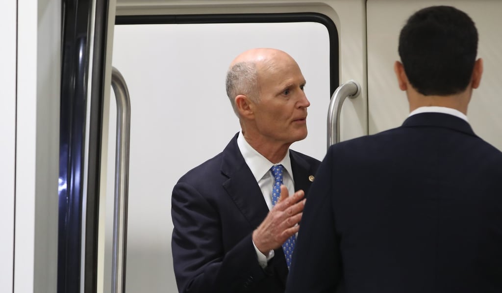 US Senator Rick Scott said Carrie Lam “wouldn’t even answer basic questions about the rights of her people”. Photo: AFP
