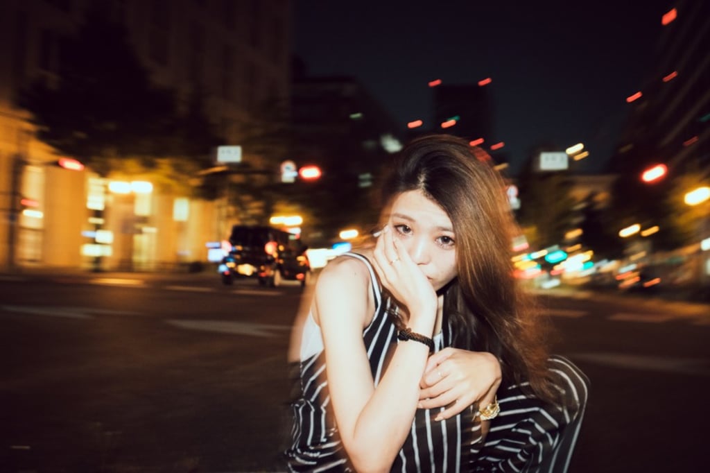 Young woman has a sense of being independent. Young woman has a sense of being independent.