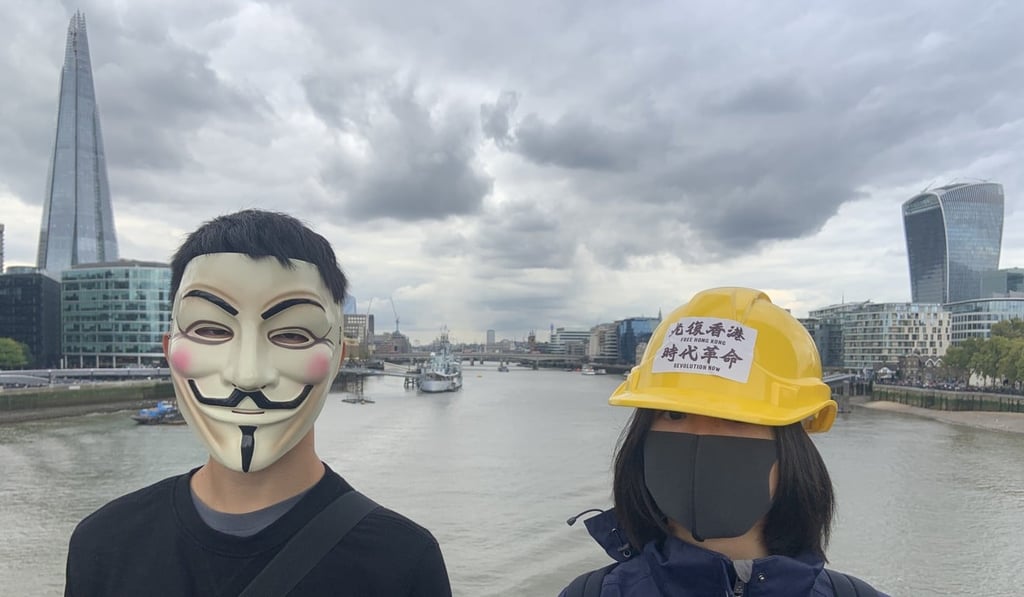 Protesters at the pro-democracy rally in London on Saturday. There was no counter protest by pro-Beijing supporters. Photo: Hilary Clarke Protesters at the pro-democracy rally in London on Saturday. There was no counter protest by pro-Beijing supporters. Photo: Hilary Clarke
