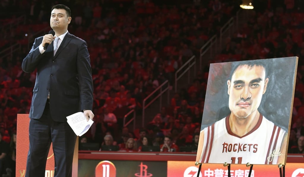 Yao Ming played eight seasons with the Houston Rockets. Photo: AP
