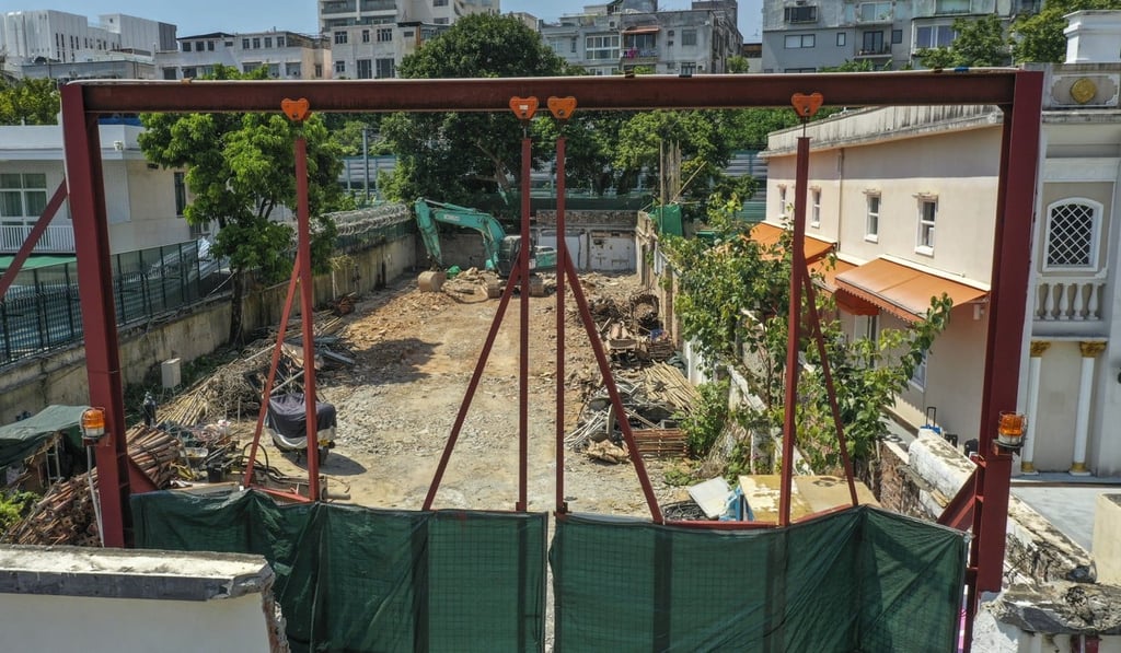 Bruce Lee's former home on 41 Cumberland Road in Kowloon Tong has been demolished. Photo: Martin Chan