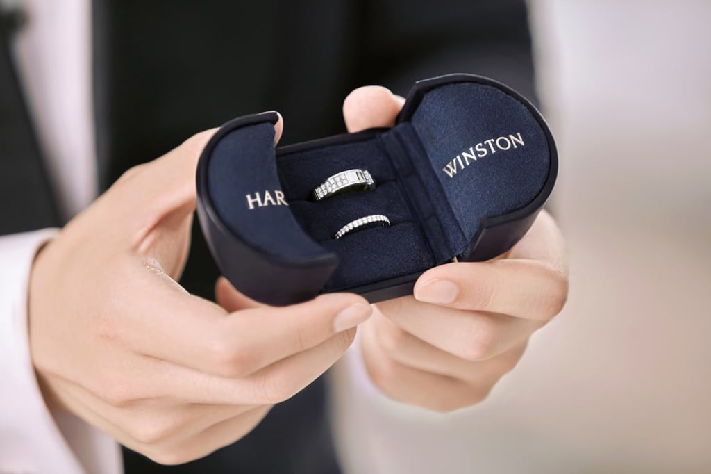 Harry Winston’s matching Traffic wedding bands Harry Winston’s matching Traffic wedding bands